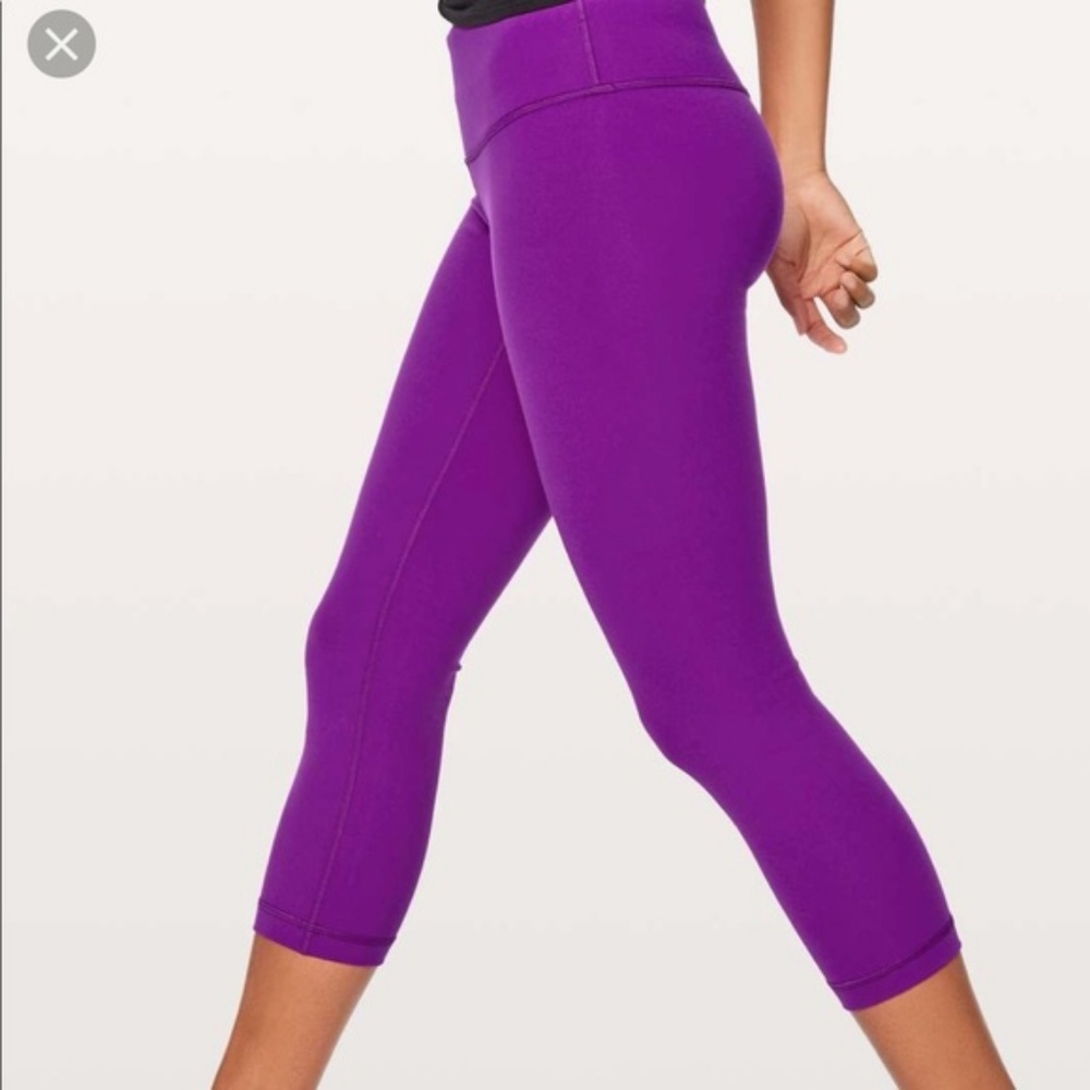 Lululemon Wunder Under Crop - Bright & Bold!